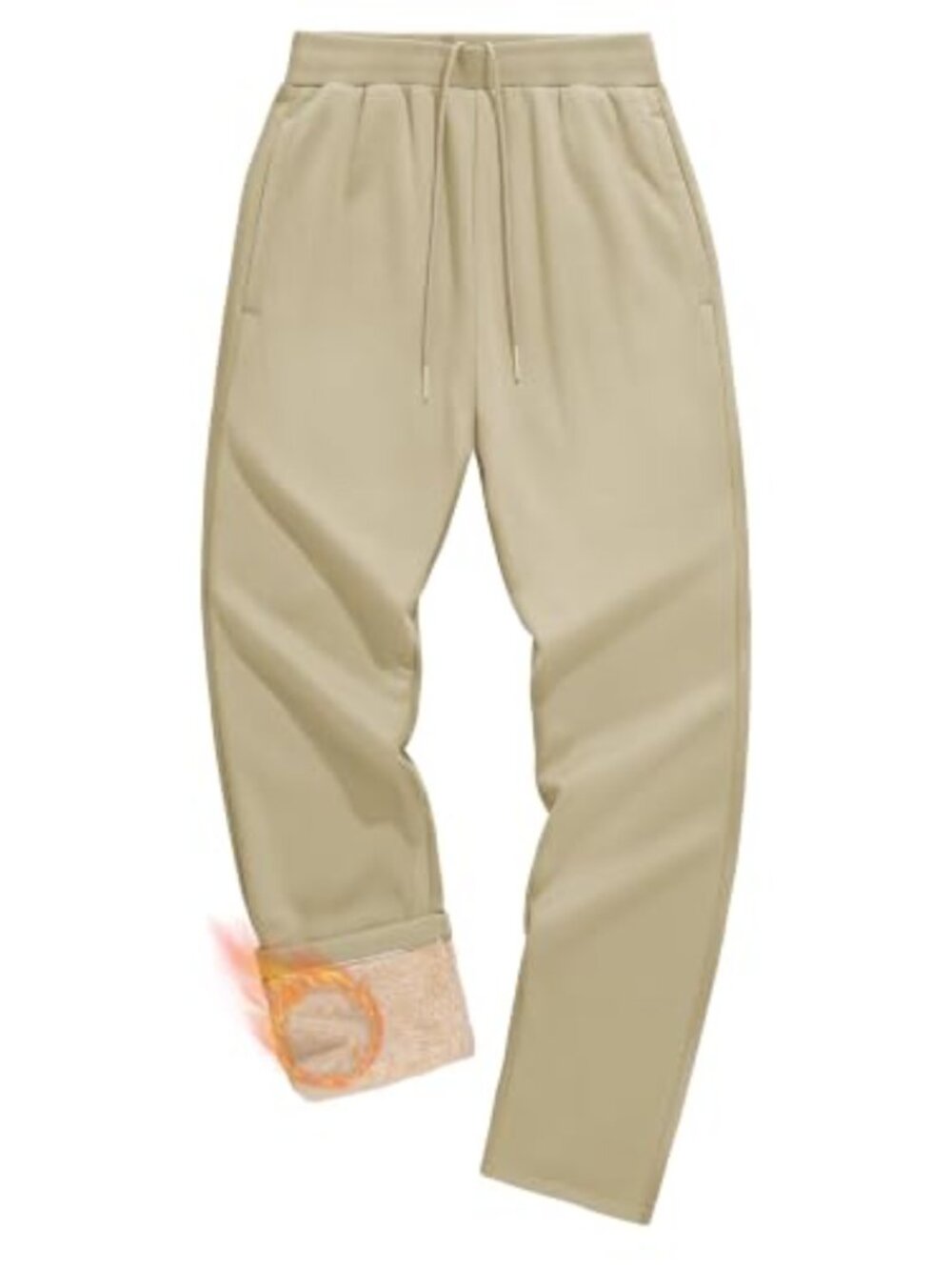 Men's Fleece Lined Sweatpants Sherpa Warm Athletic Lounge Jogger Pants